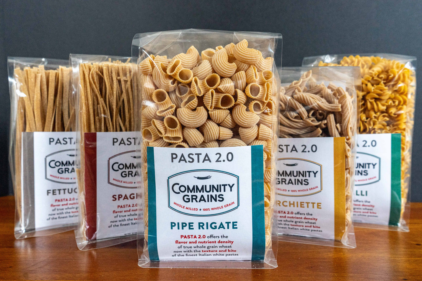 Pipe Rigate Pasta 2.0 – Community Grains
